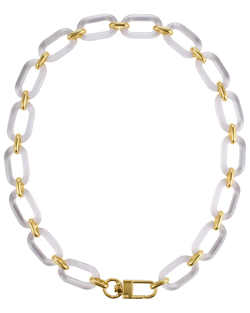Adornia 14k Plated Statement Necklace No Color No In White