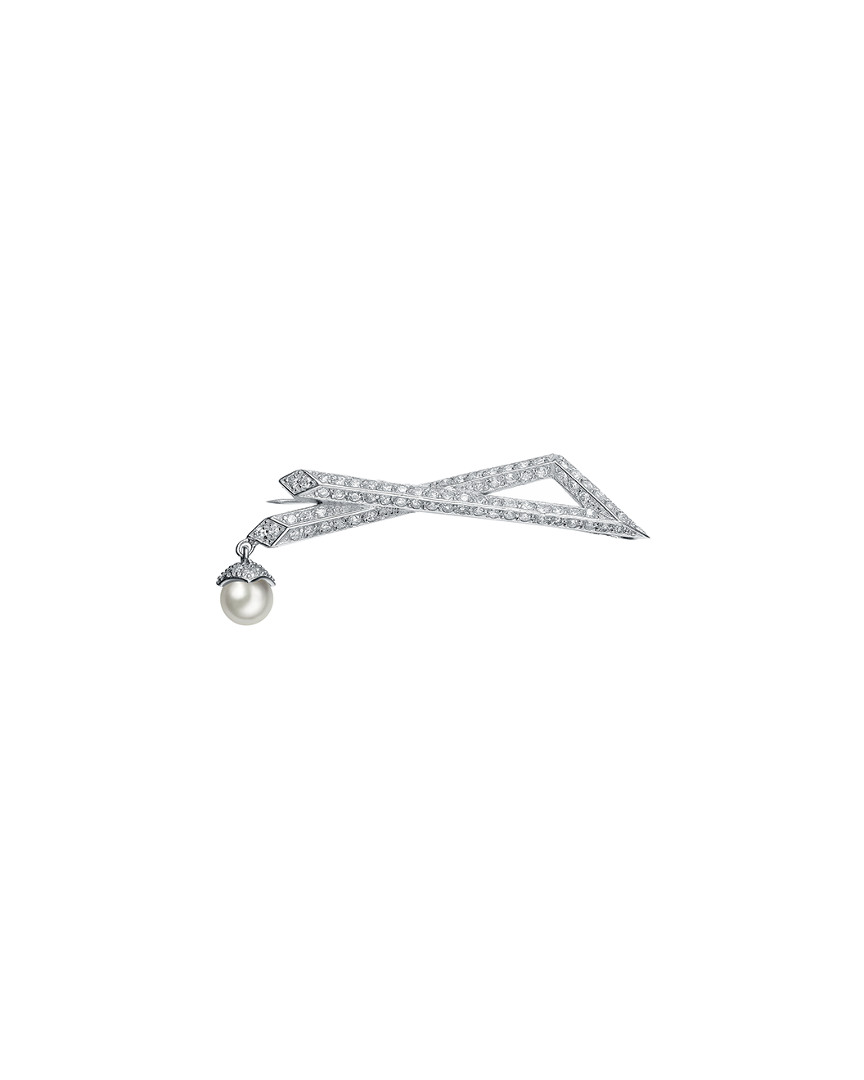 Genevive Silver 7mm Pearl Pin