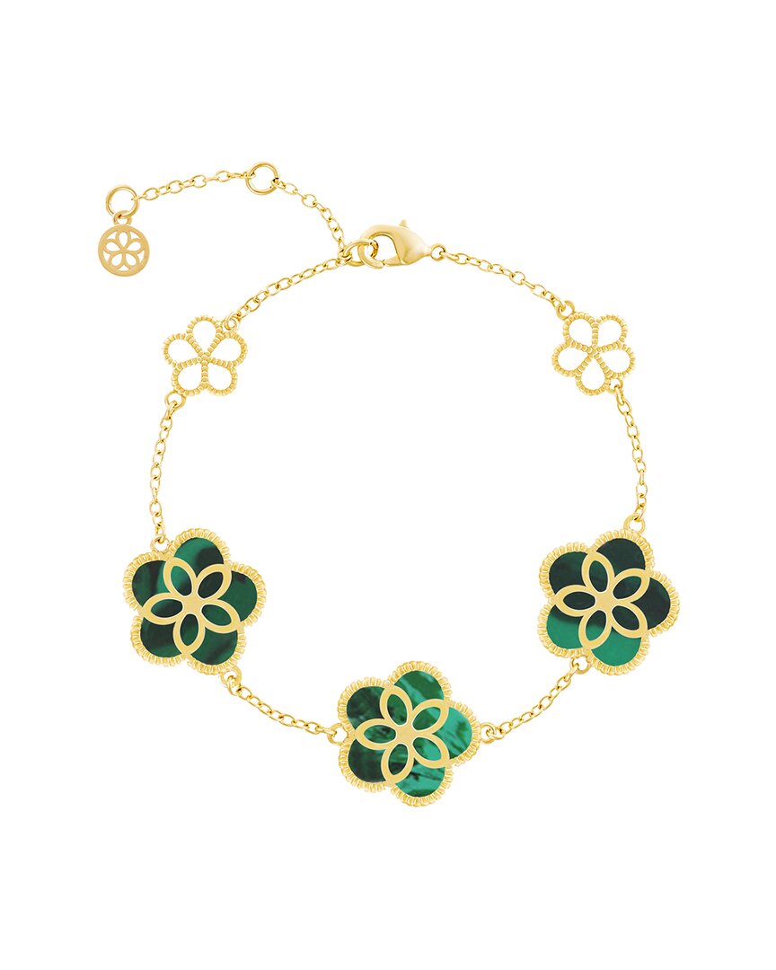 Jankuo Flower 14k Plated Statement Bracelet