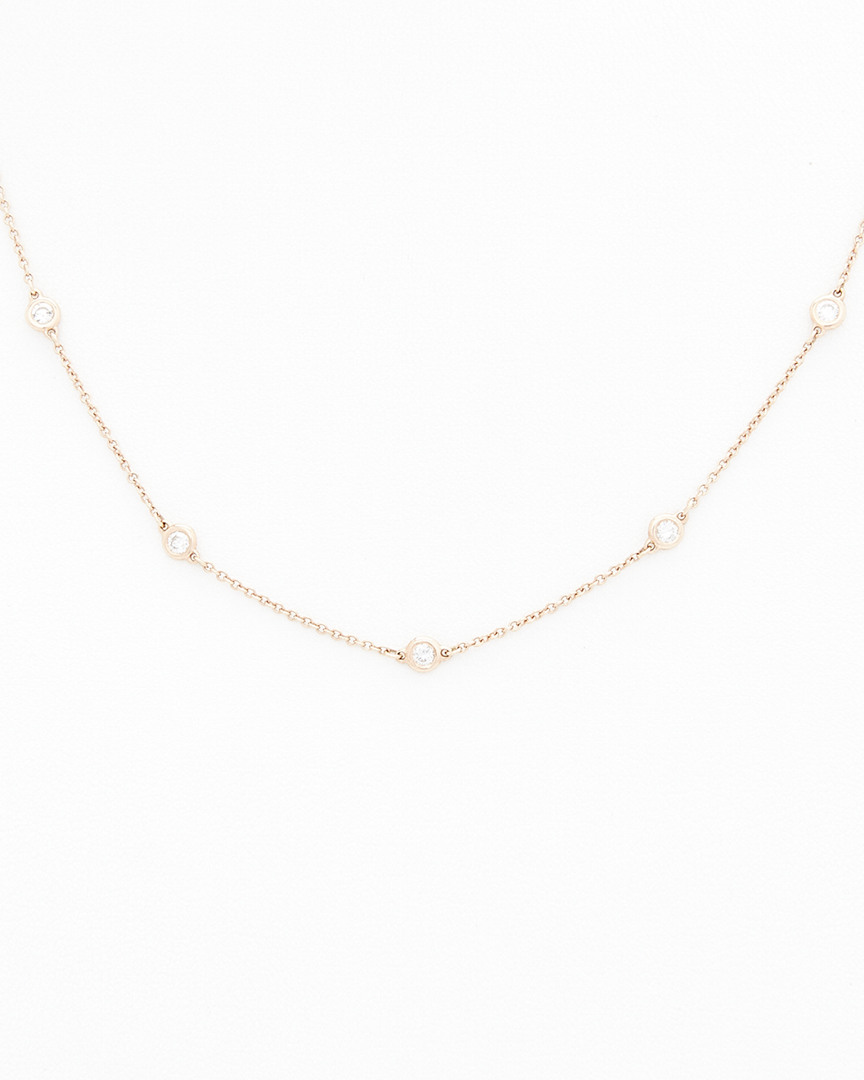 Diana M. Fine Jewelry 14K Rose Gold 0.40 ct. tw. Diamond Necklace