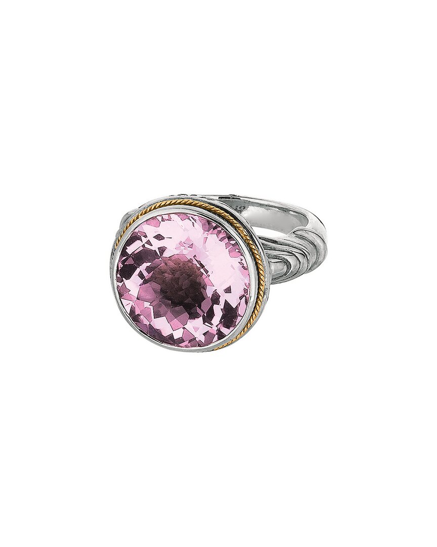Phillip Gavriel 18k & Silver 12.00 Ct. Tw. Amethyst Cable Ring