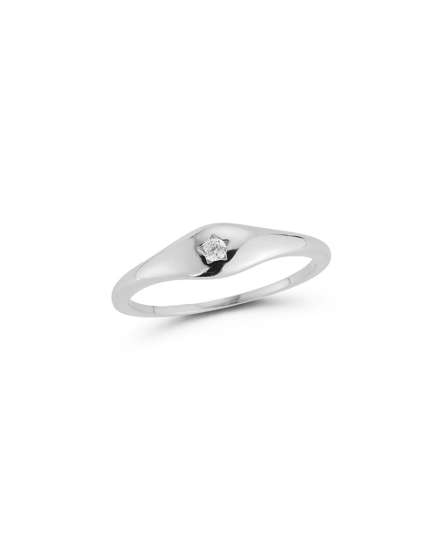 Glaze Jewelry Silver Cz Ring