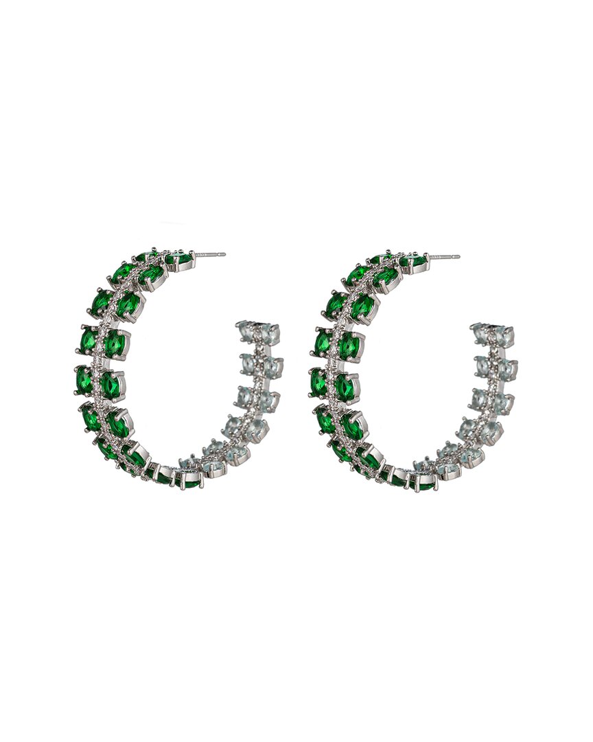 Eye Candy La Cz Annabelle Loop Earrings