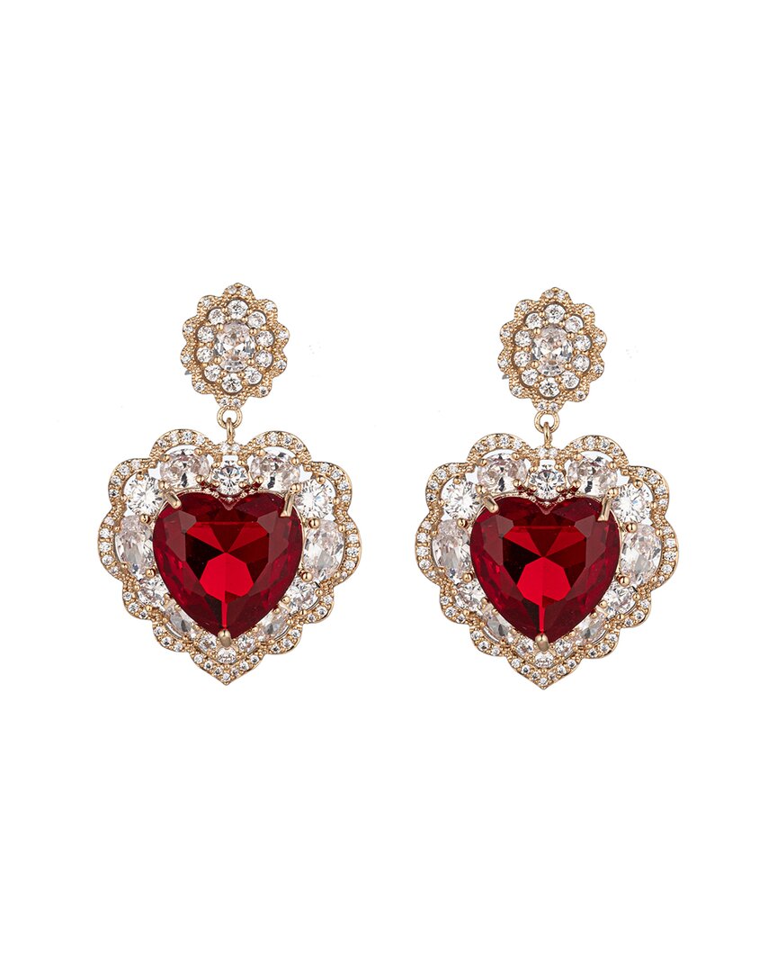 Eye Candy La Cz Valentine Dangle Earrings