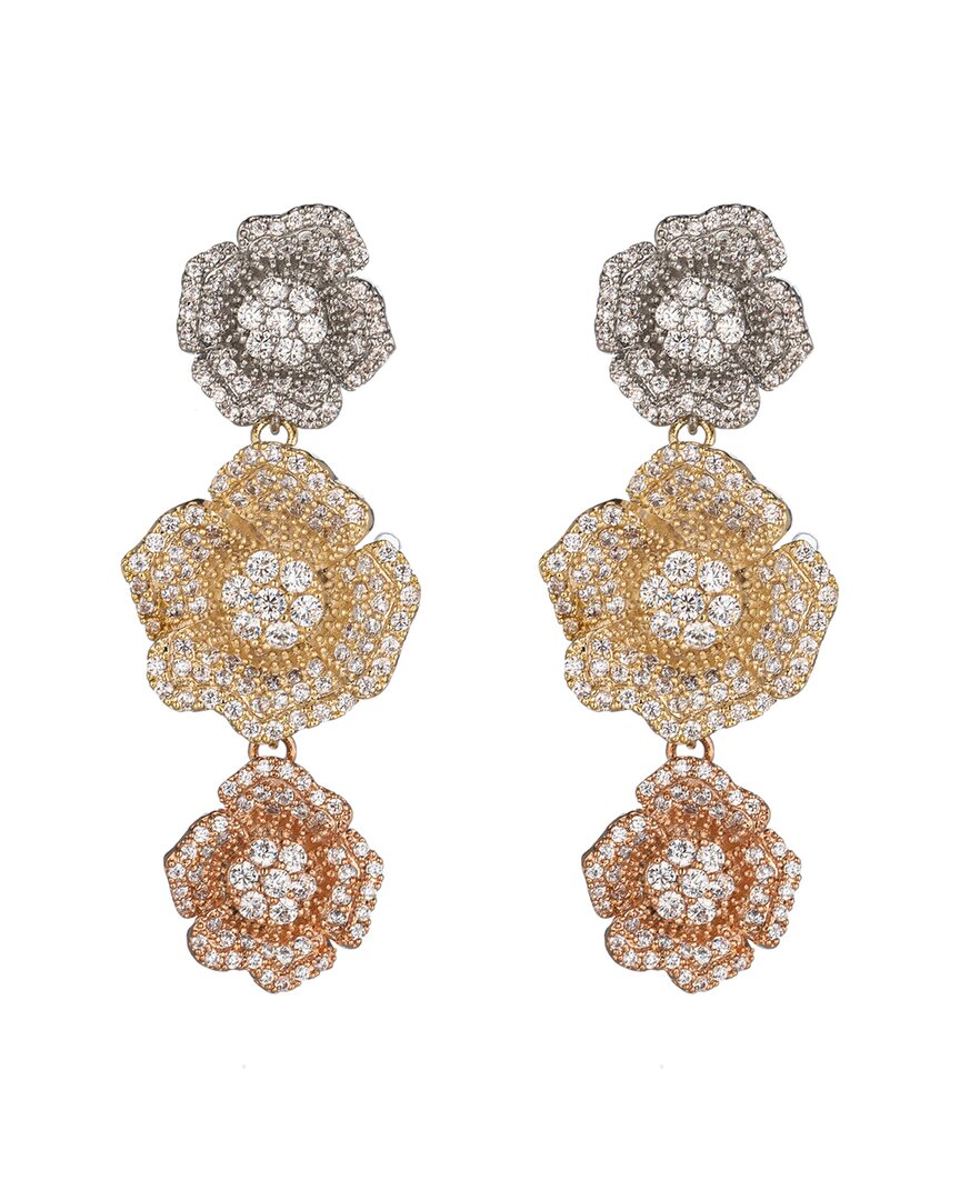 Eye Candy La Cz Charli Flora Dangle Earrings