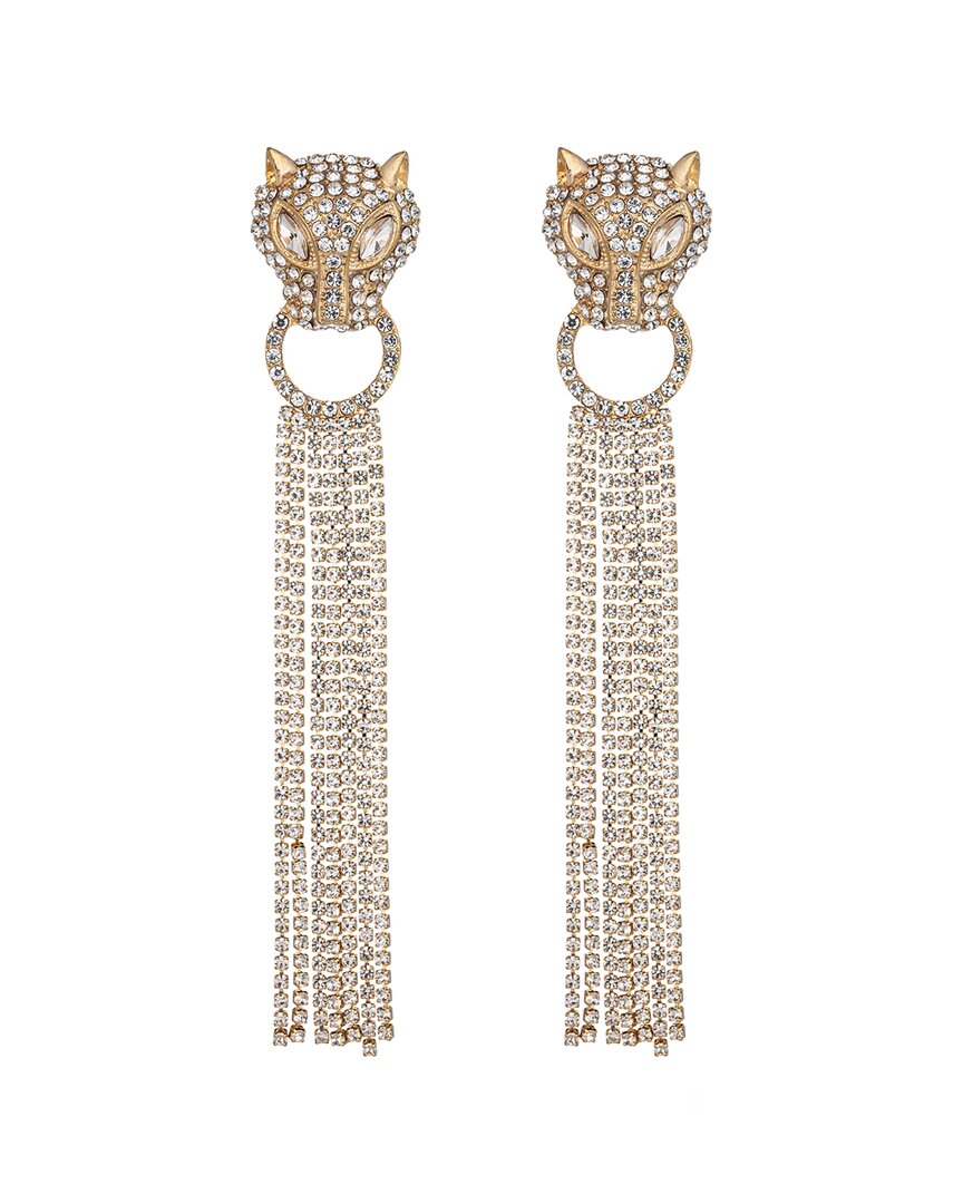 Shop Eye Candy La Jaguar Fringe Drop Earrings