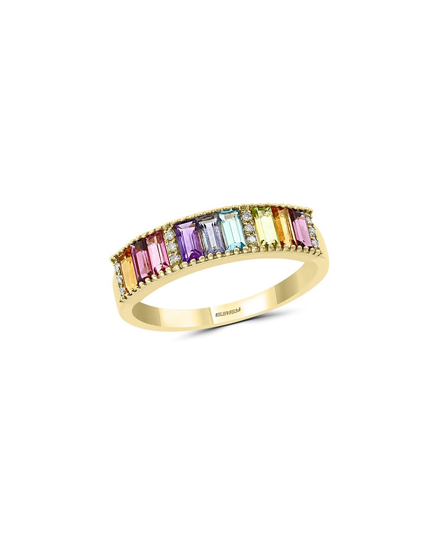 Effy Fine Jewelry 14k 1.16 Ct. Tw. Diamond & Gemstone Statement Ring