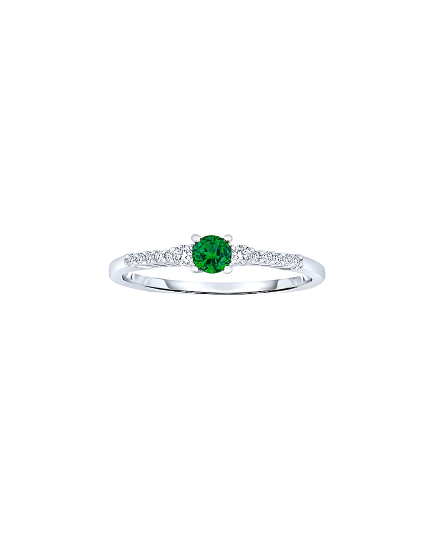 Genevive Silver Cz Ring