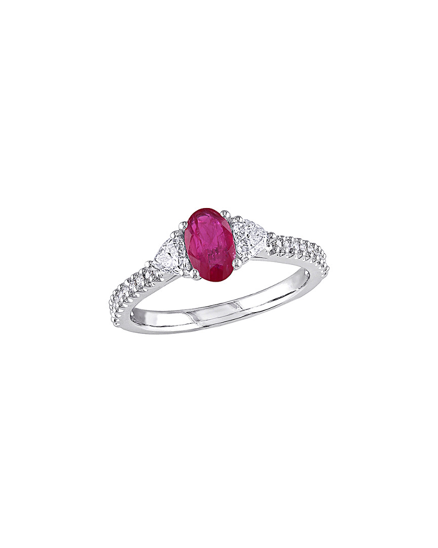 Rina Limor 14k 1.05 Ct. Tw. Diamond & Ruby Ring
