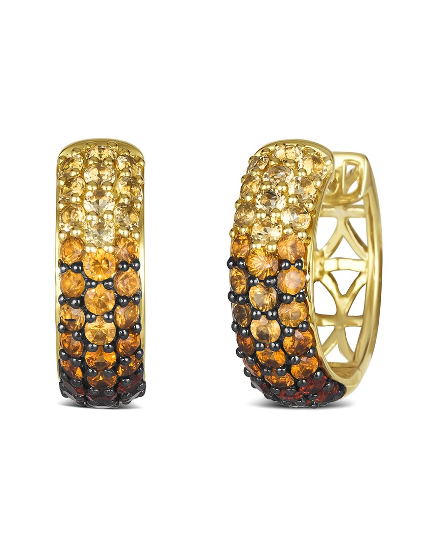 Le Vian ® 14k 2.20 Ct. Tw. Diamond & Garnet Hoop Earrings