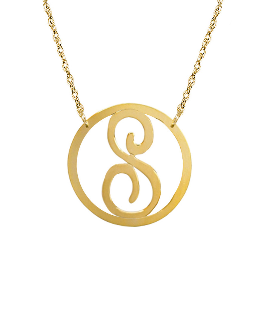 Jane Basch Dnu 0 Units Sold  22k Over Silver Initial Pendant (a-z) In Multicolor