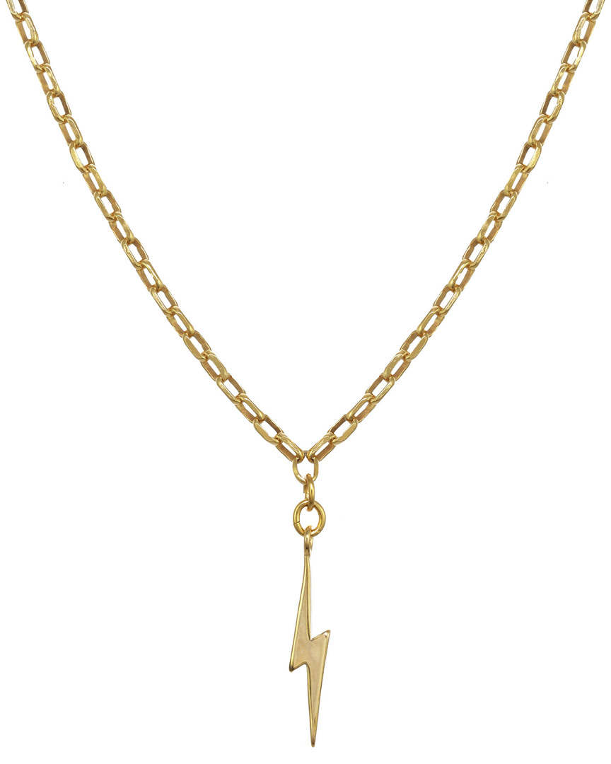 Rachel Reinhardt Gold Filled Crystal Lightning Bolt Necklace