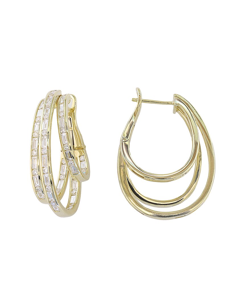 Effy Fine Jewelry 14k 2.77 Ct. Tw. Diamond Earrings In Gold