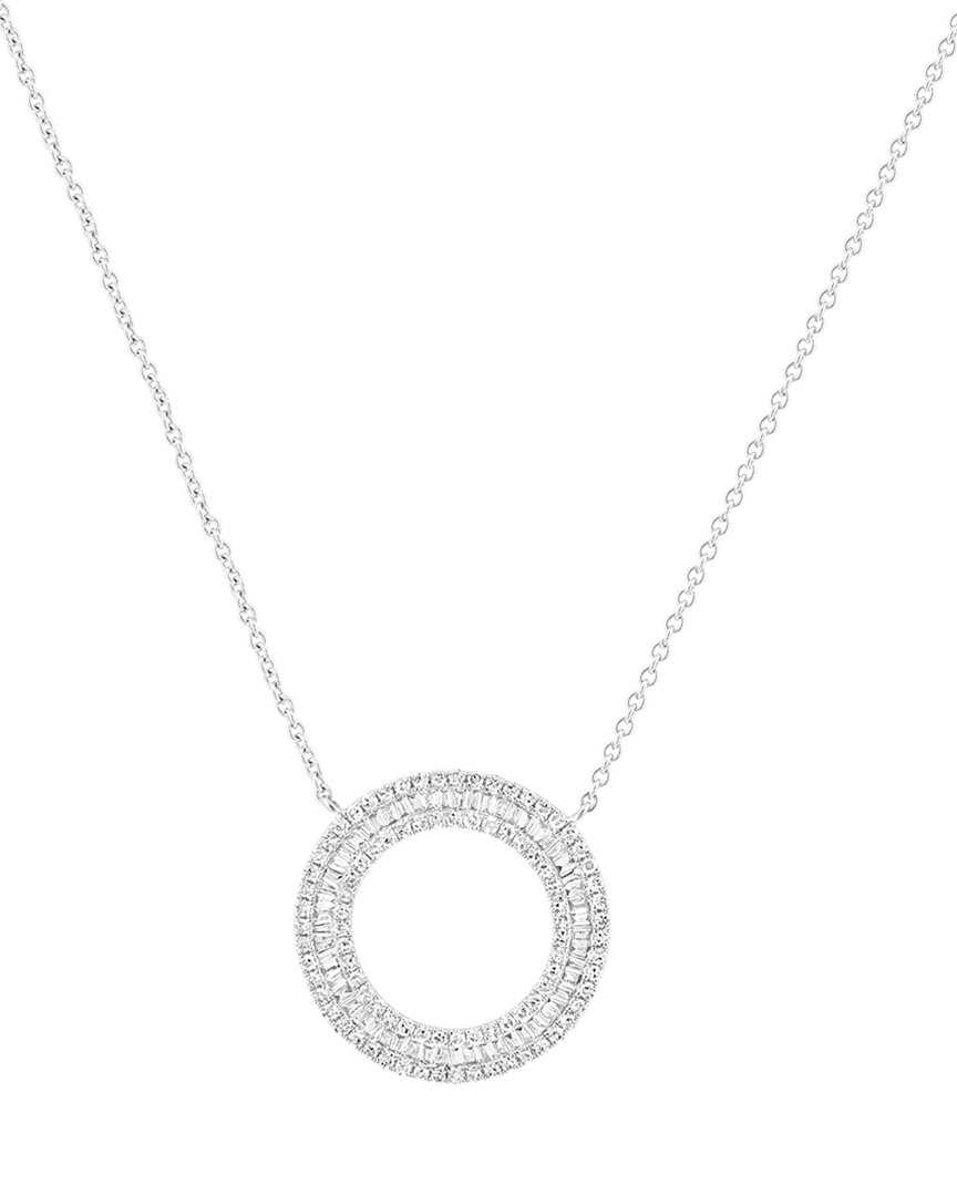 Effy Fine Jewelry 14k 0.57 Ct. Tw. Diamond Necklace In Silver