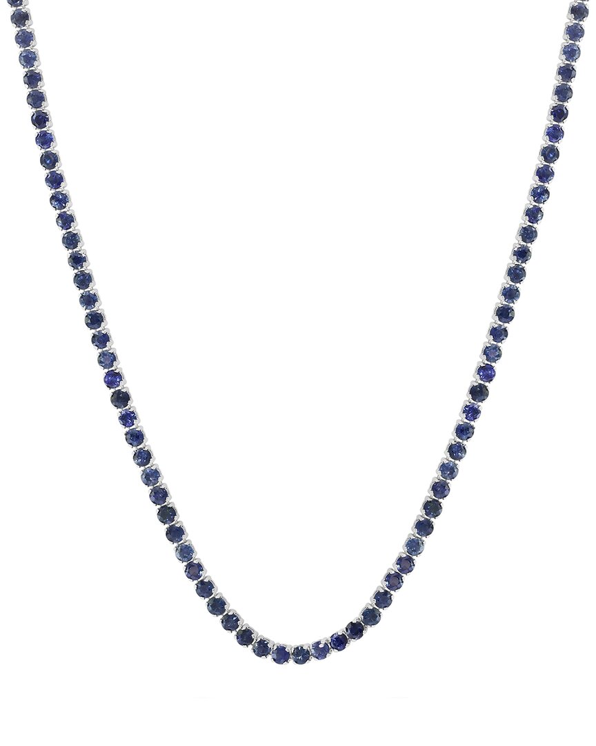 Effy Fine Jewelry 14k 12.06 Ct. Tw. Natural Sapphire Necklace In Blue