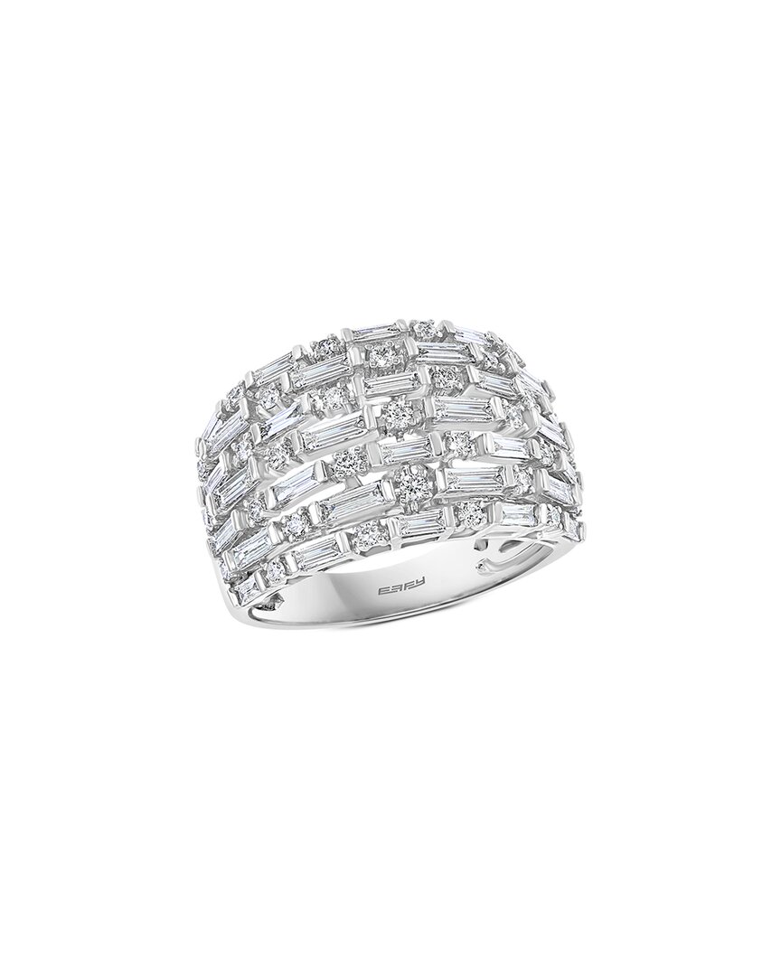 Effy Fine Jewelry 14k 1.09 Ct. Tw. Diamond Ring In Metallic