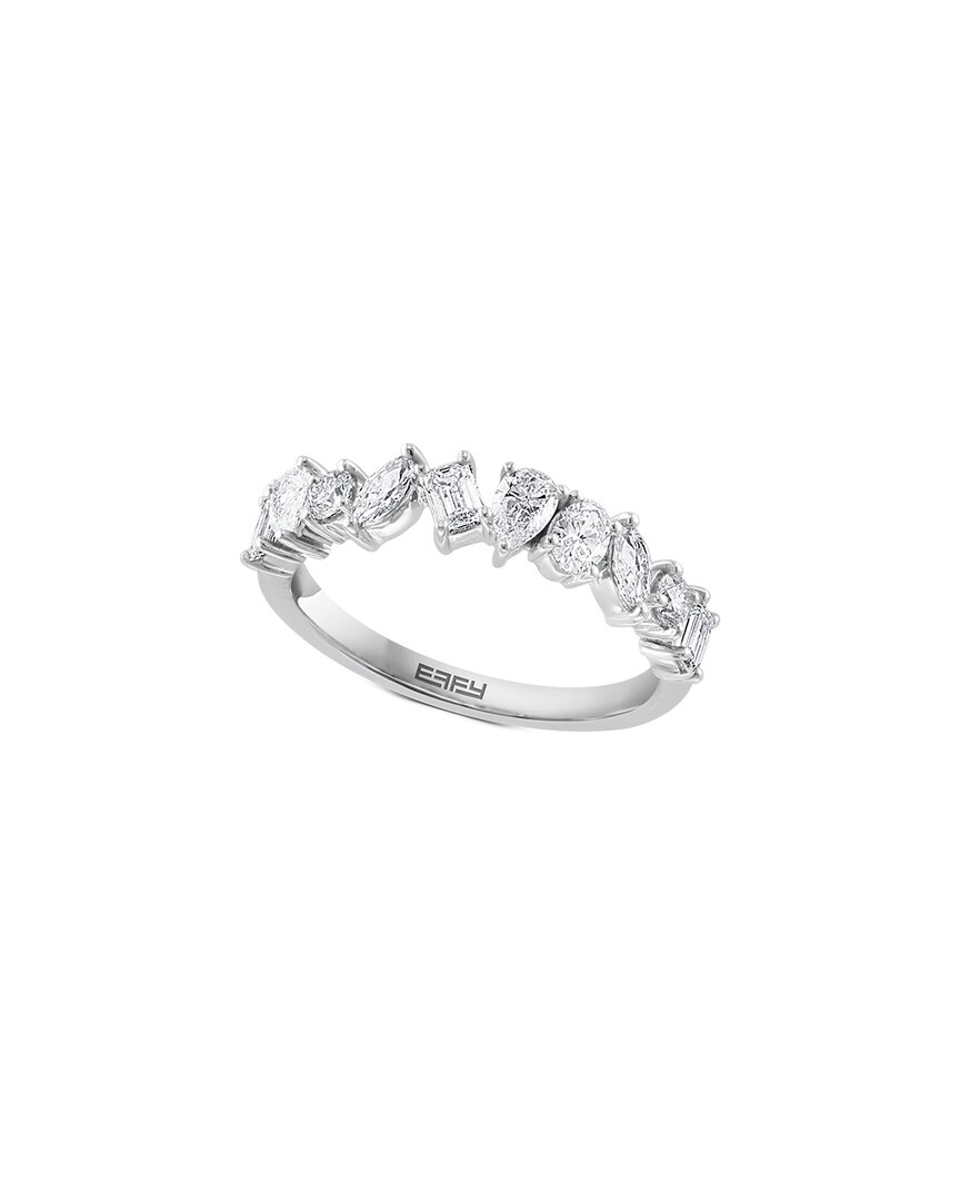 Effy Fine Jewelry 14k 0.91 Ct. Tw. Diamond Ring In Metallic