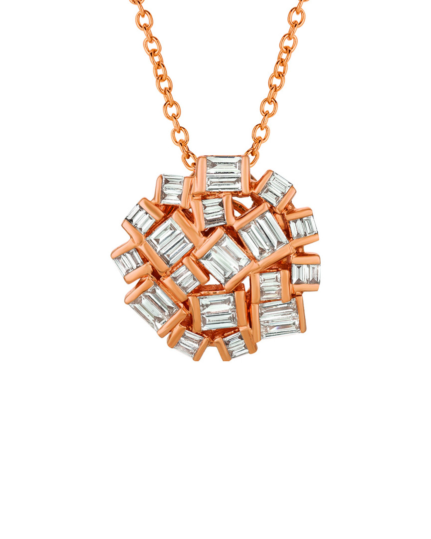 Le Vian 14k Rose Gold 0.43 Ct. Tw. Diamond Pendant Necklace