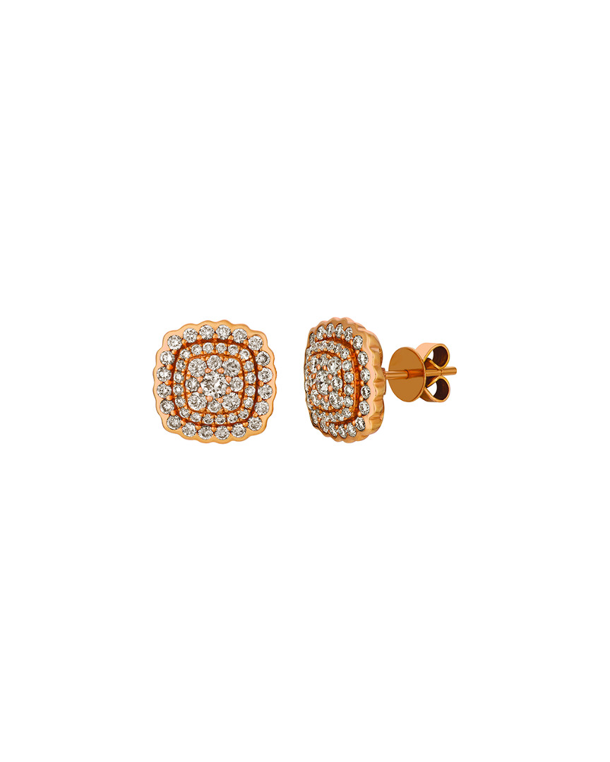 Le Vian 14k Rose Gold 1.40 Ct. Tw. Diamond Earrings