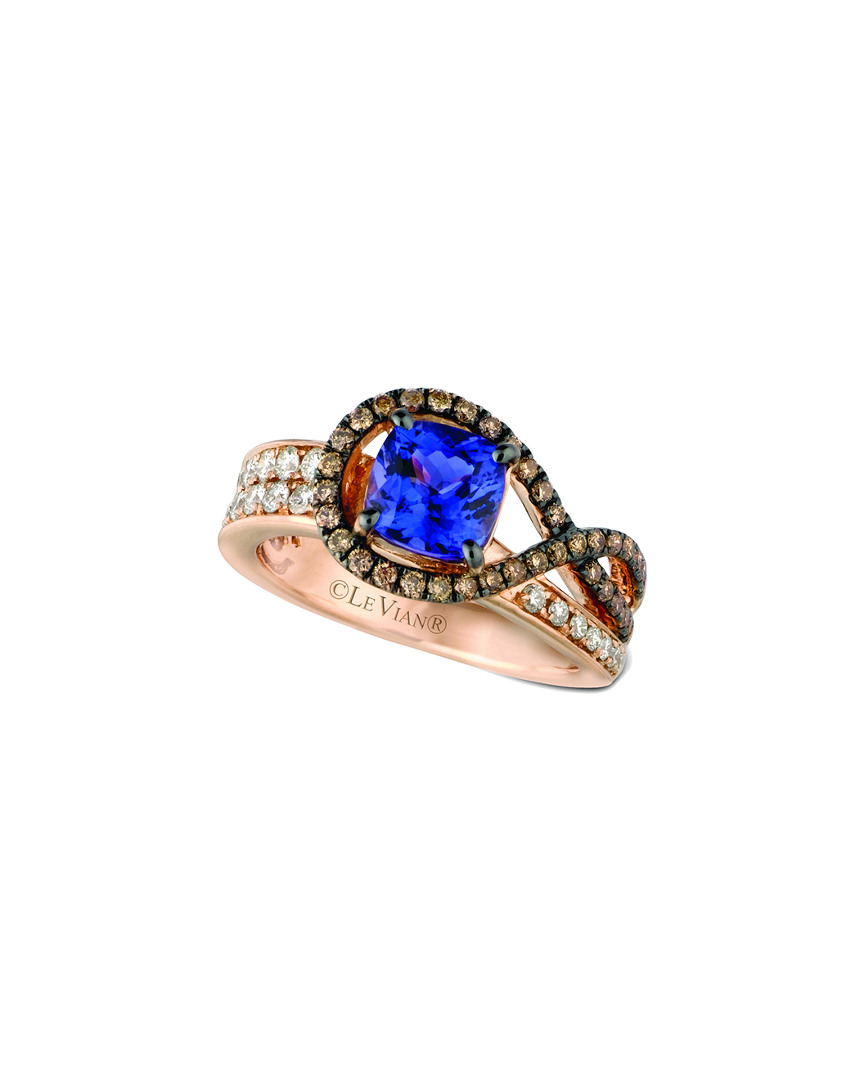 Le Vian 14k Rose Gold 2.05 Ct. Tw. Diamond & Blueberry Tanzanite Ring