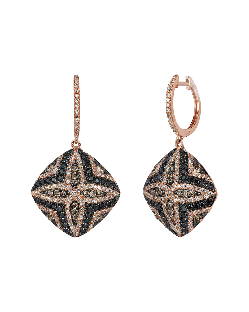 Le Vian 14k Rose Gold 1.34 Ct. Tw. Diamond Earrings