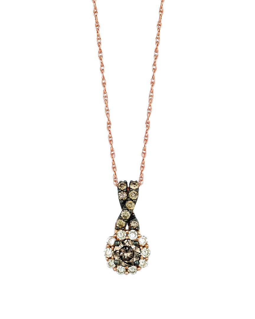 Le Vian ® 14k Strawberry Gold 0.47 Ct. Tw. Diamond Pendant Necklace