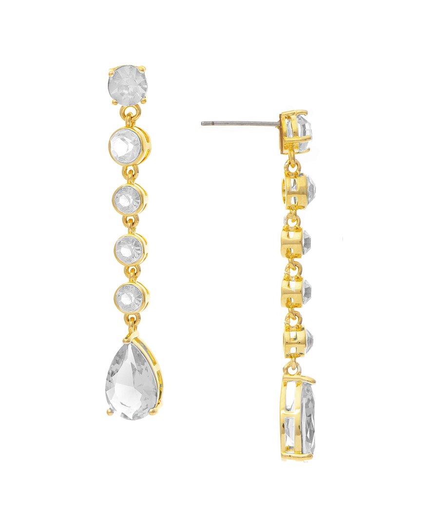 Rivka Friedman 18k Plated Cz Earrings