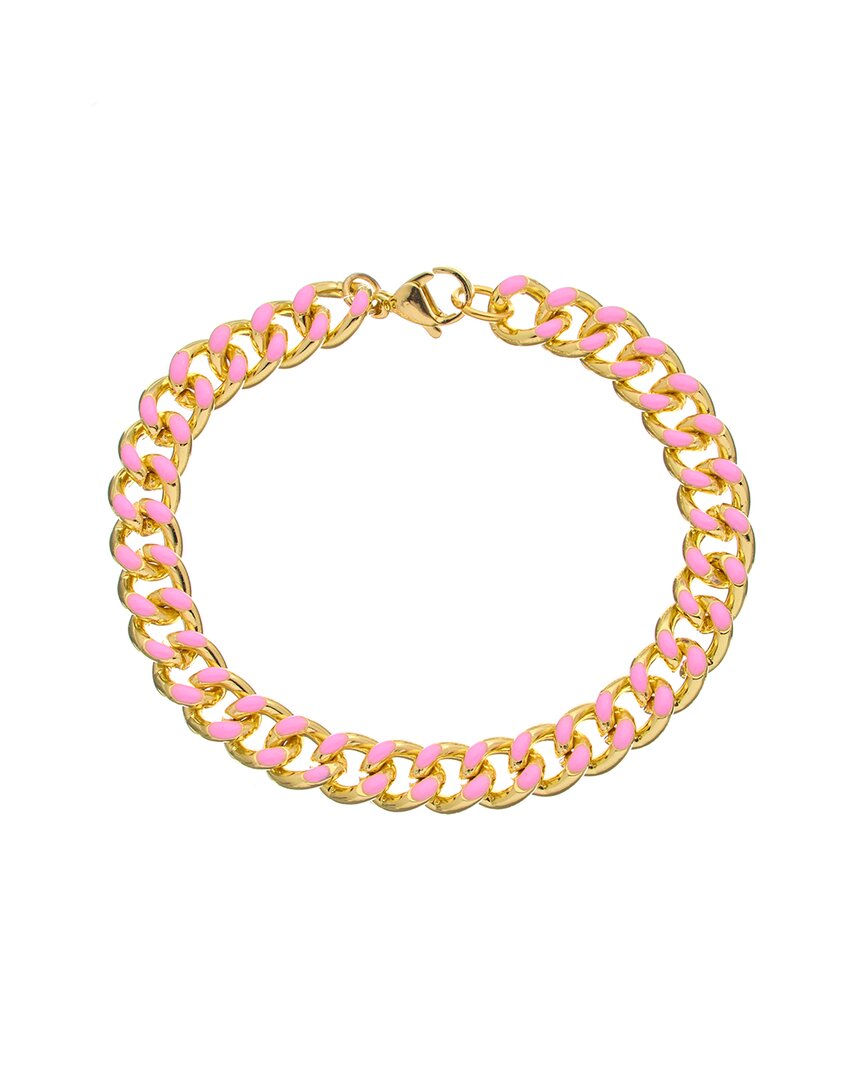 Juvell 18k Plated Enamel Link Bracelet