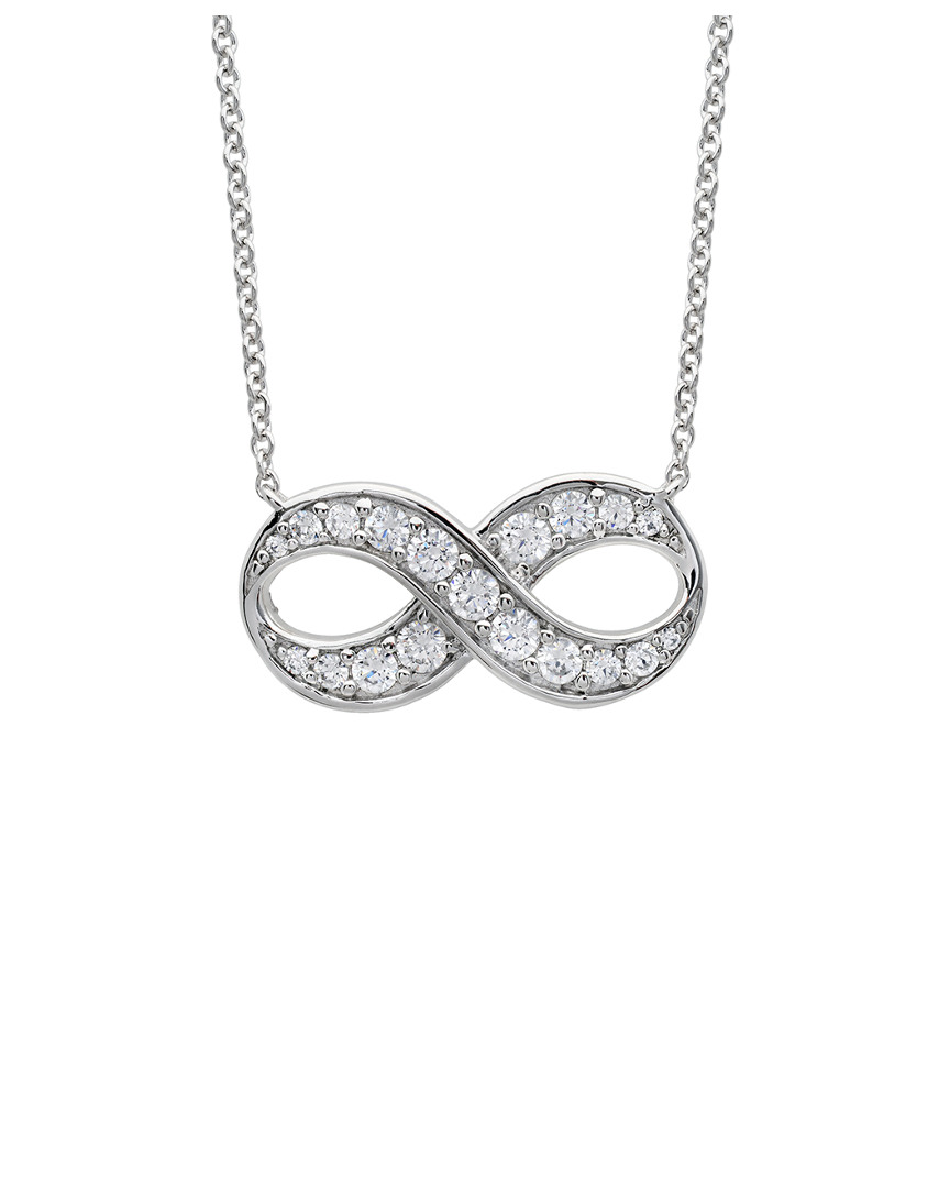 Shop Crislu Platinum-plated Silver Cz Necklace