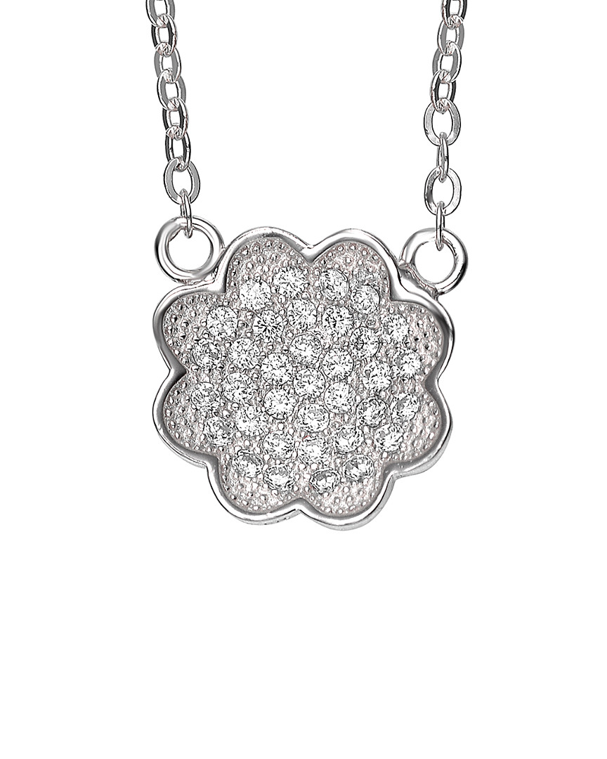 Genevive Silver Necklace In Metallic