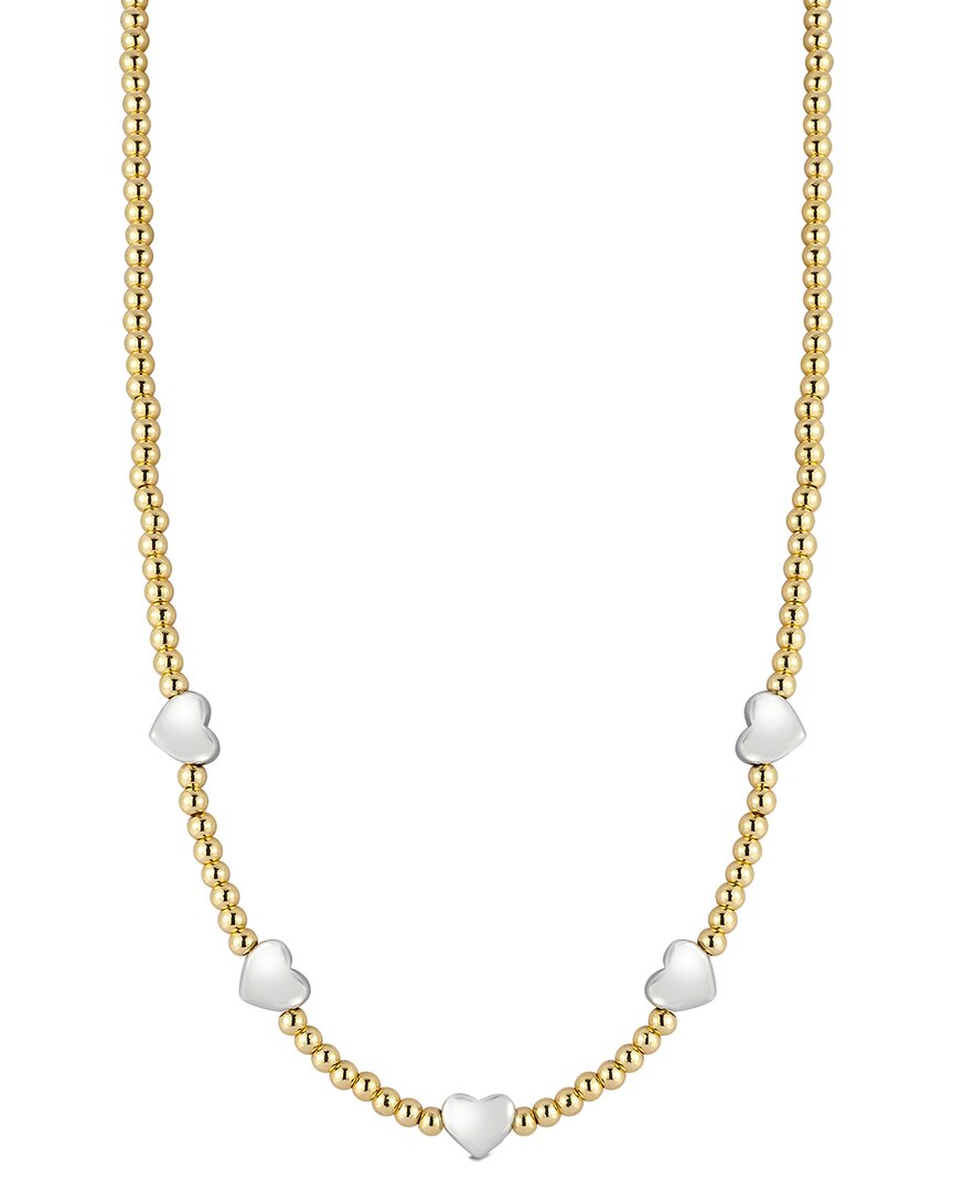 Chloe & Madison Chloe And Madison Jewelry Plated Heart Station Necklace