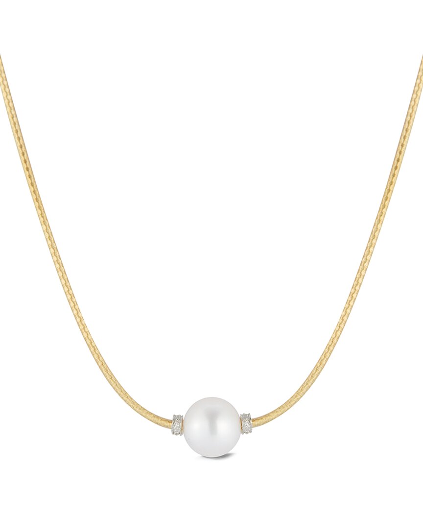 I. Reiss 14k Diamond 10mm Pearl Necklace