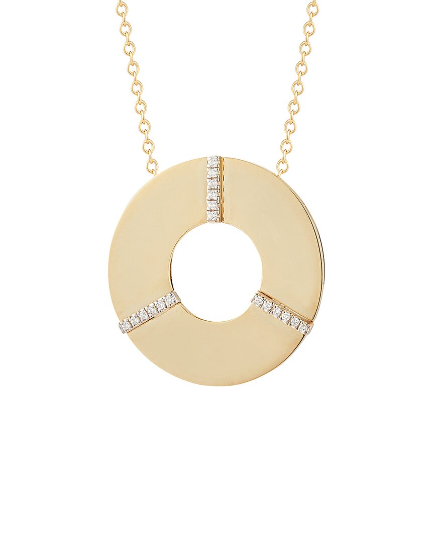 I. Reiss 14k 0.11 Ct. Tw. Diamond Necklace In Gold