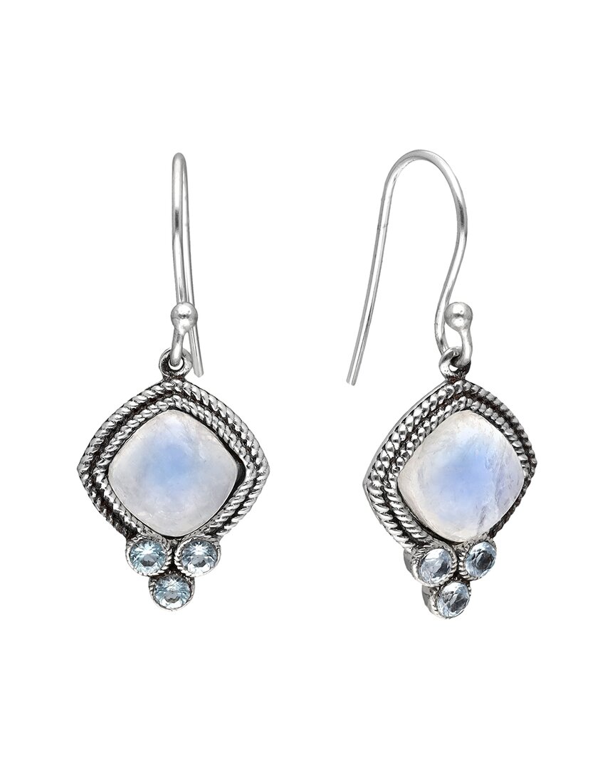 Tiramisu Silver 9.10 Ct. Tw. Gemstone Earrings