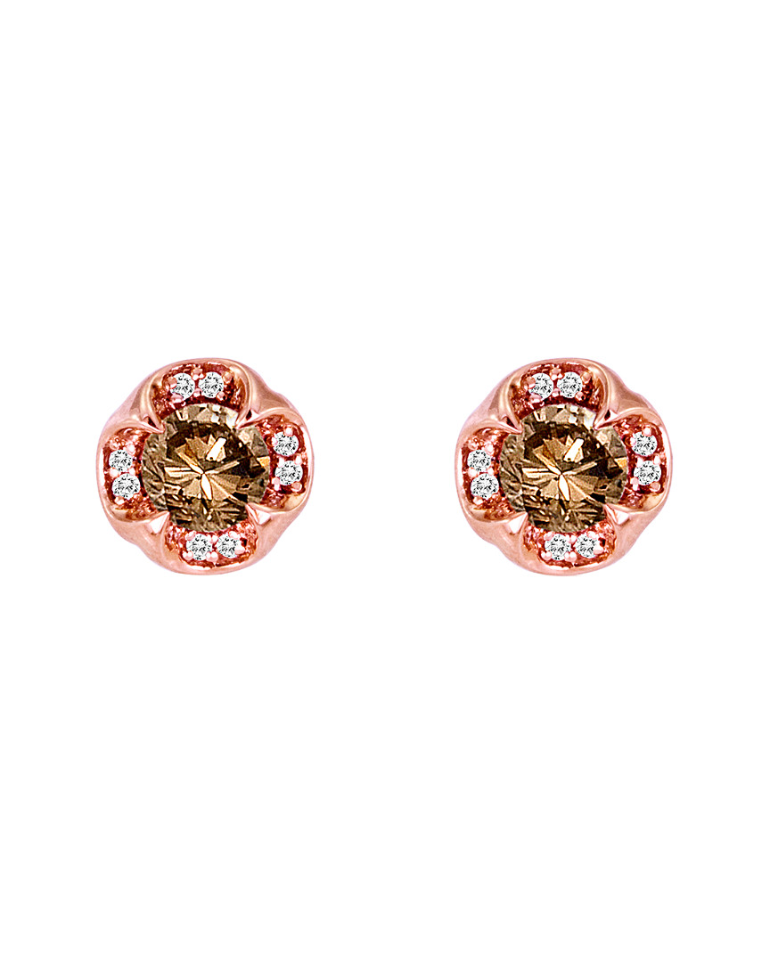Le Vian 14k Rose Gold 0.80 Ct. Tw. Diamond Earrings