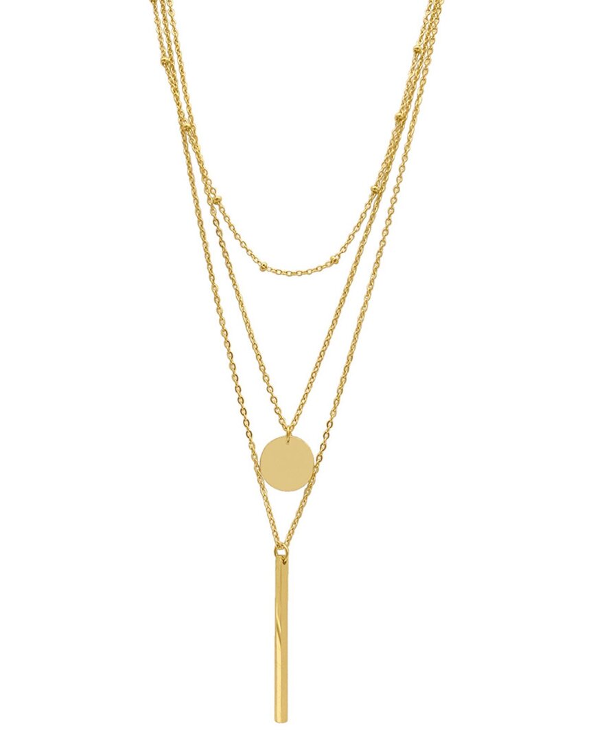 Shop Adornia 14k Plated Layered Pendant Necklace Set