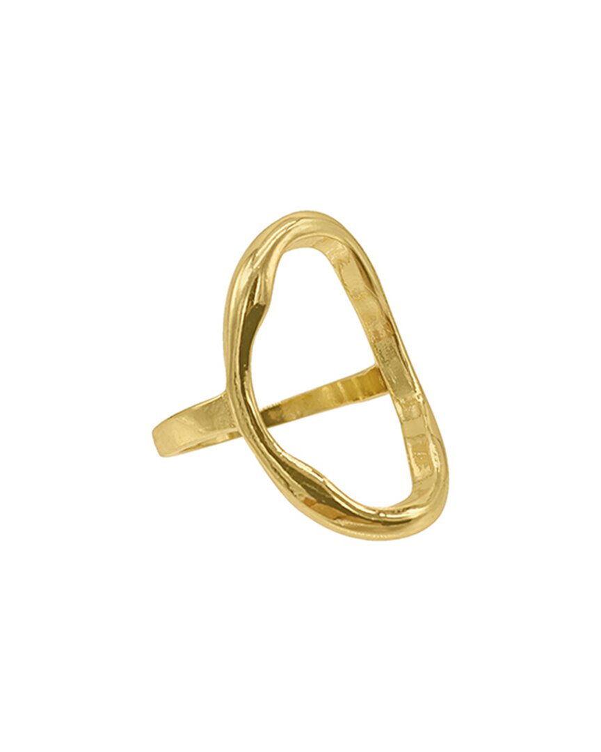 Adornia 14k Plated Hammered Ring