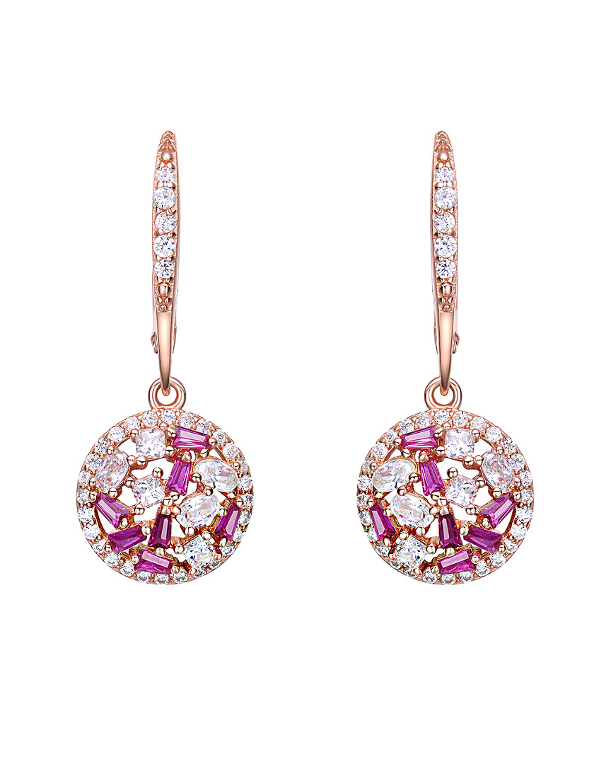 Genevive 18k Rose Gold Vermeil Earrings