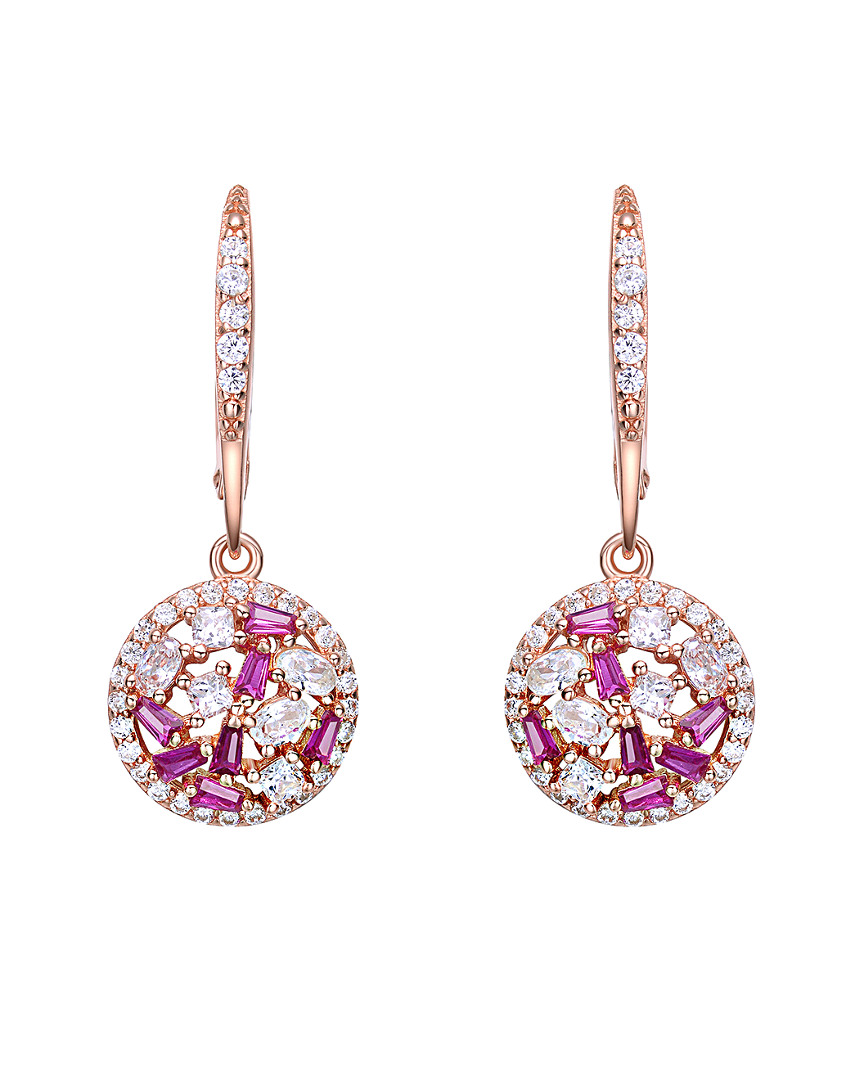 Genevive 18k Rose Gold Vermeil Earrings