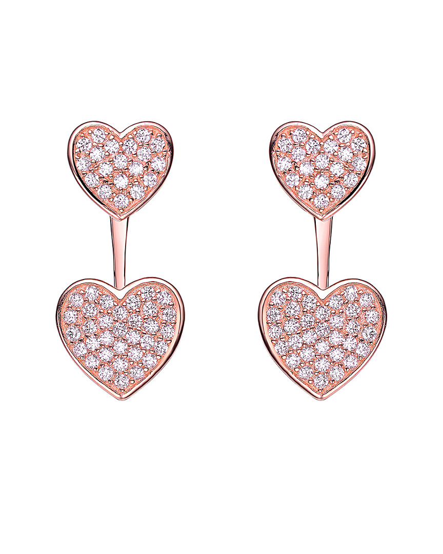Genevive 18k Rose Gold Vermeil Earrings