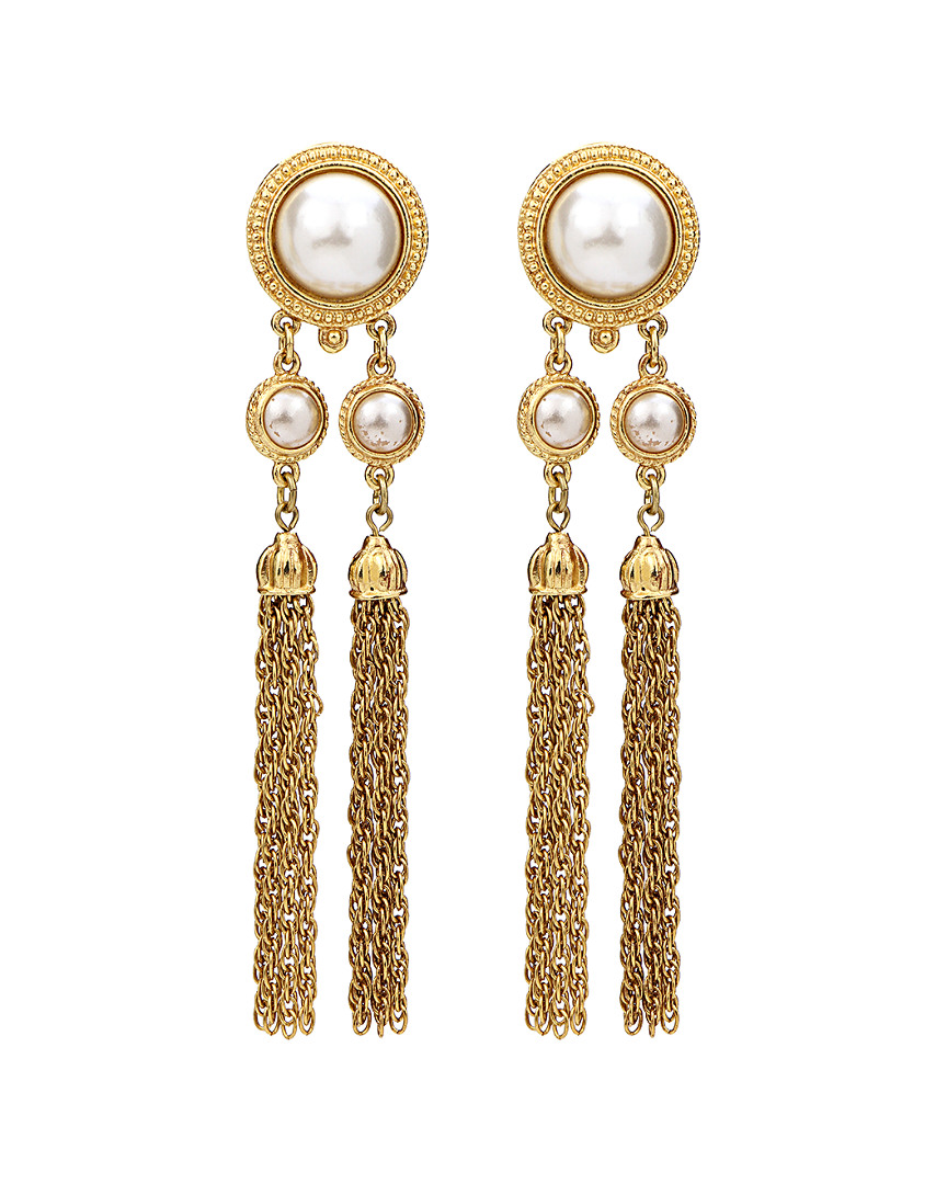 Ben-amun 24k Plated Tassel Drop Earrings In Gold