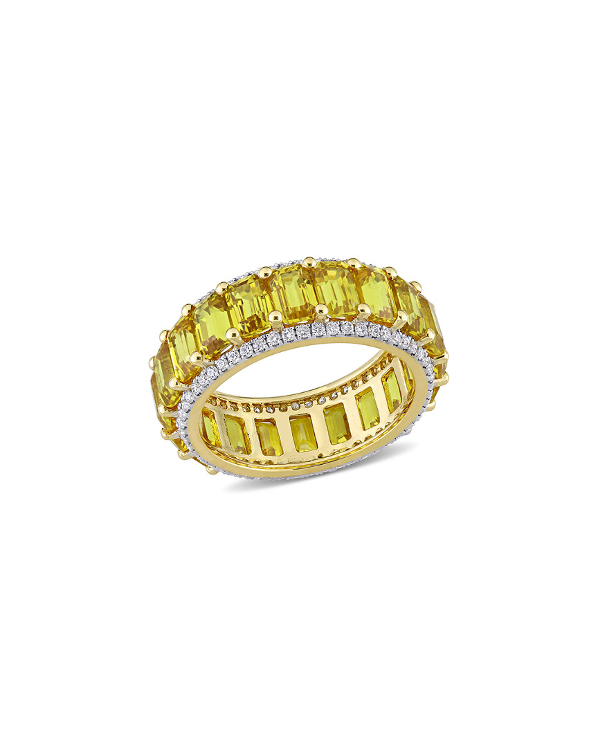 Diamond Select Cuts 14k 11.71 Ct. Tw. Diamond & Yellow Sapphire Ring