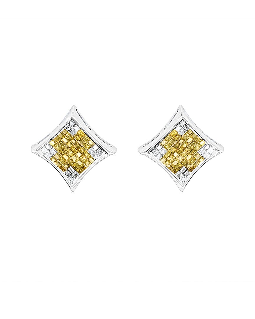 Shop Diana M. Fine Jewelry 14k 2.00 Ct. Tw. Diamond Kite Studs