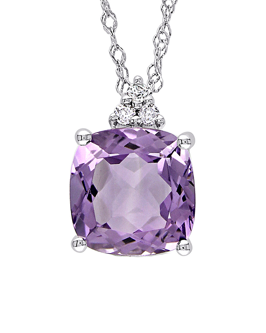 Rina Limor 10k 1.78 Ct. Tw. Diamond & Amethyst Pendant Necklace