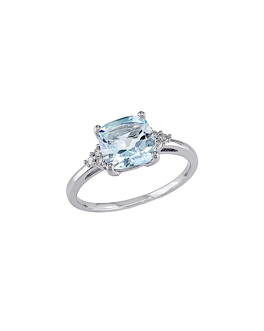Rina Limor 10k 2.56 Ct. Tw. Diamond & Sky Blue Topaz Ring