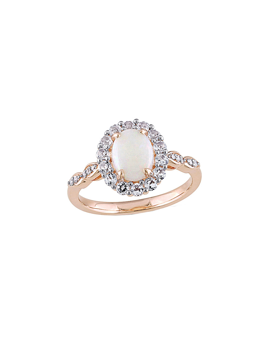 Rina Limor 14k Rose Gold 1.52 Ct. Tw. Diamond & Gemstone Ring