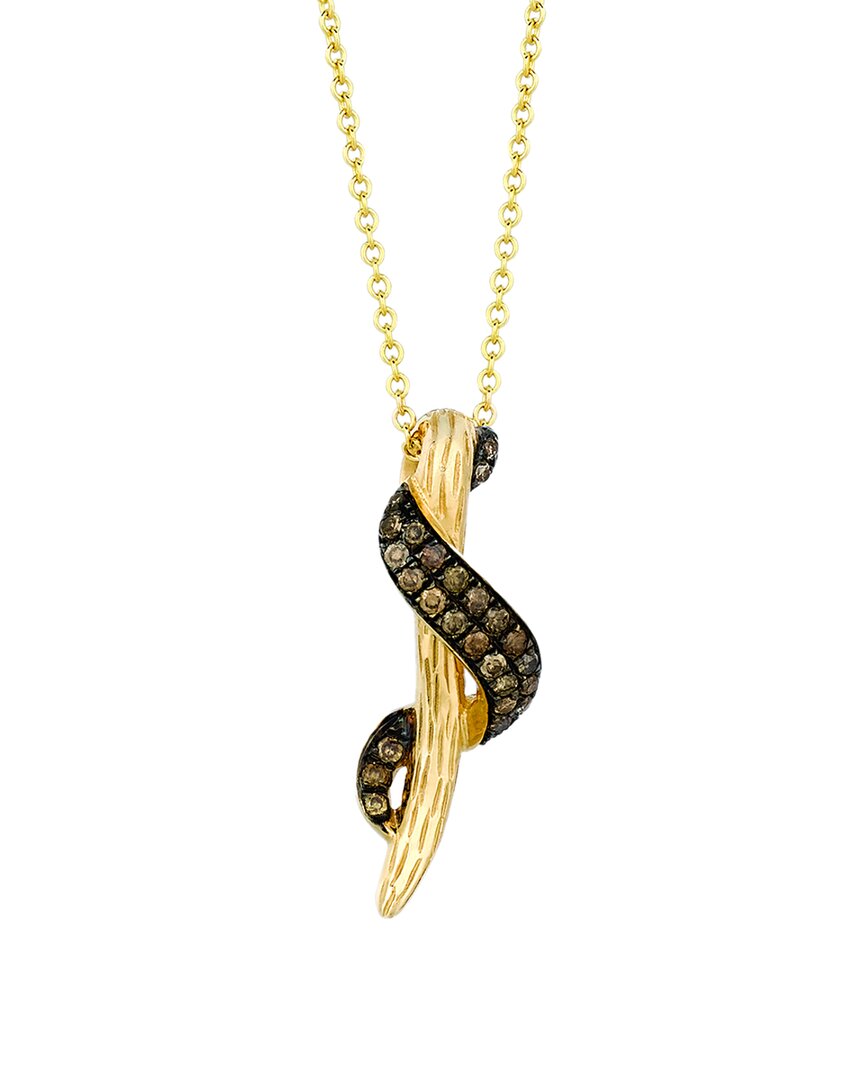 Le Vian ® 14k Honey Gold 0.15 Ct. Tw. Diamond Pendant Necklace