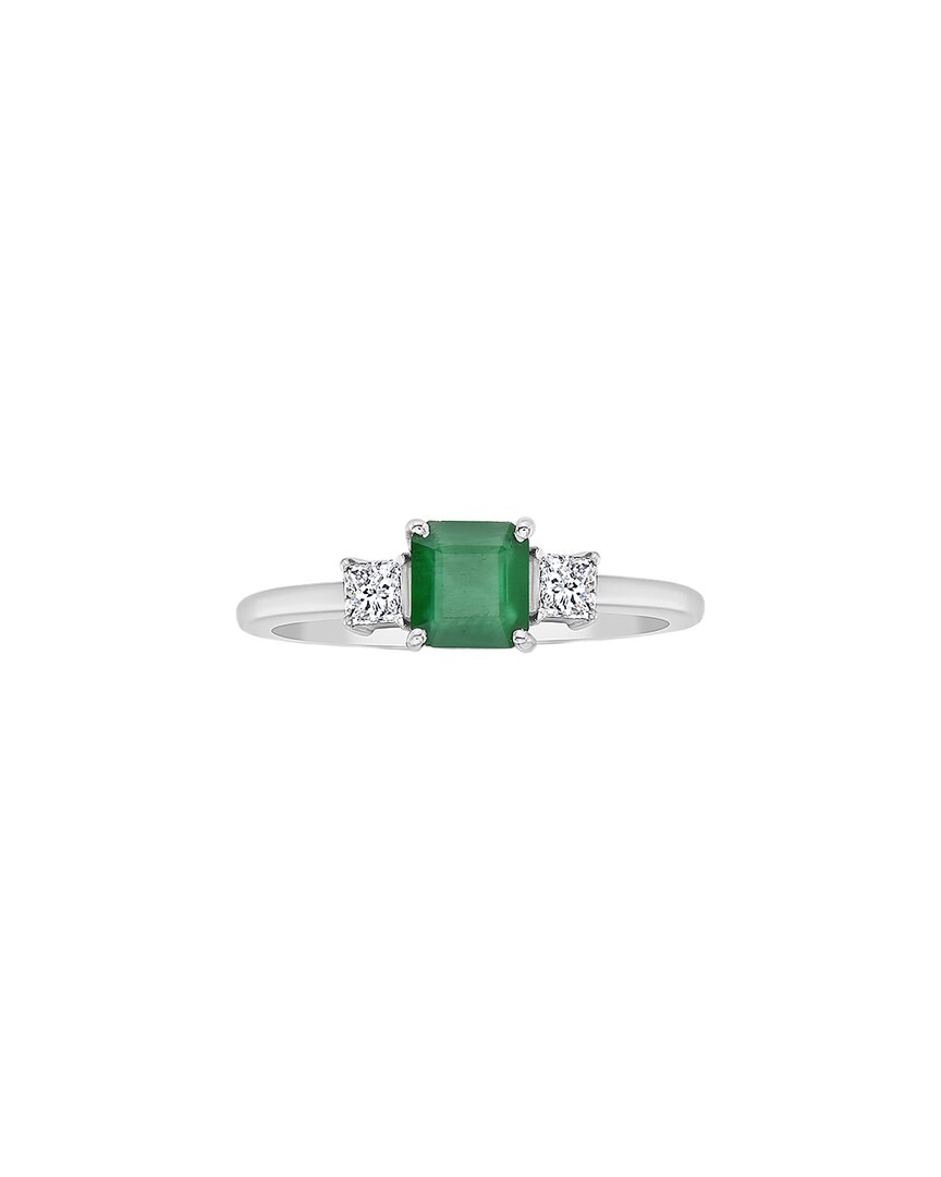 Forever Creations Usa Inc. Forever Creations 14k 0.80 Ct. Tw. Diamond & Emerald Ring