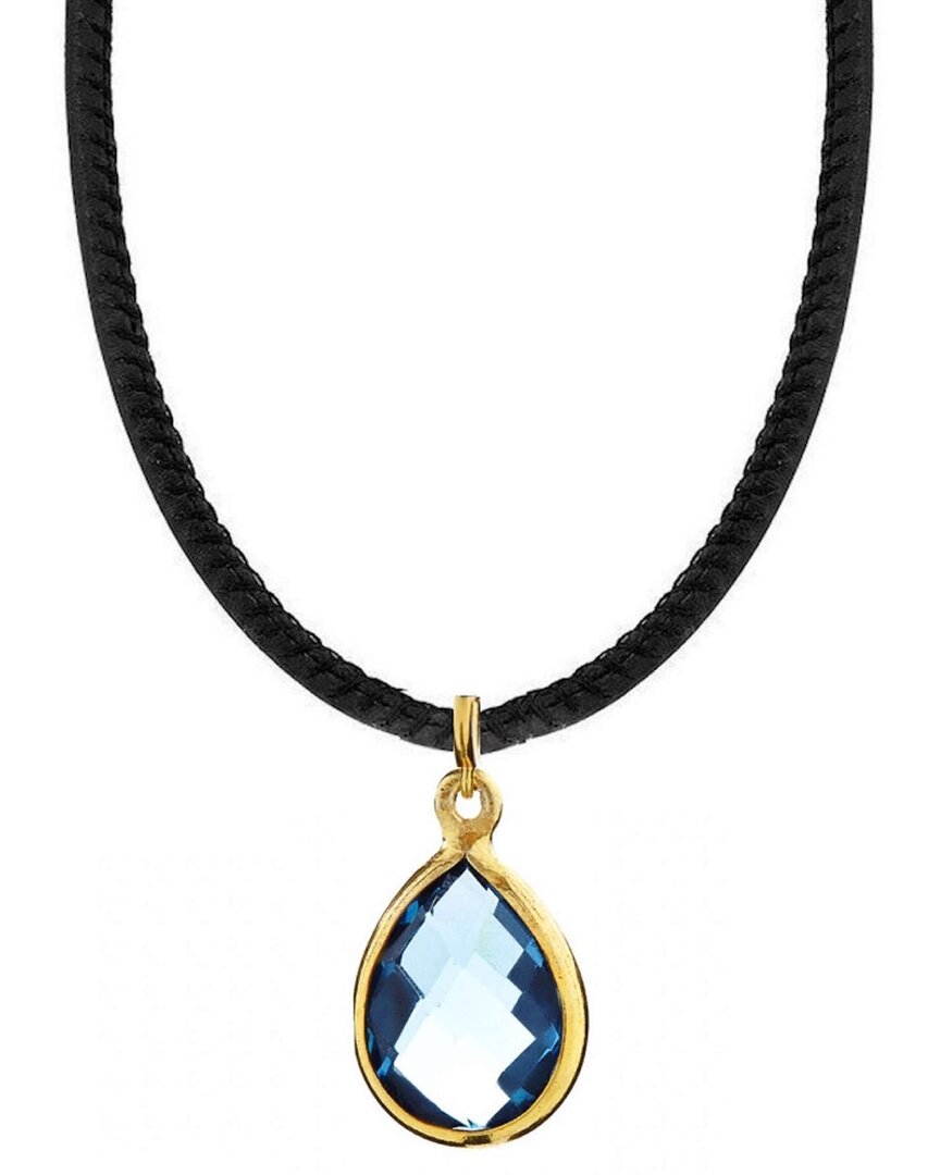 Liv Oliver 18k Plated 7.50 Ct. Tw. Quartz Necklace