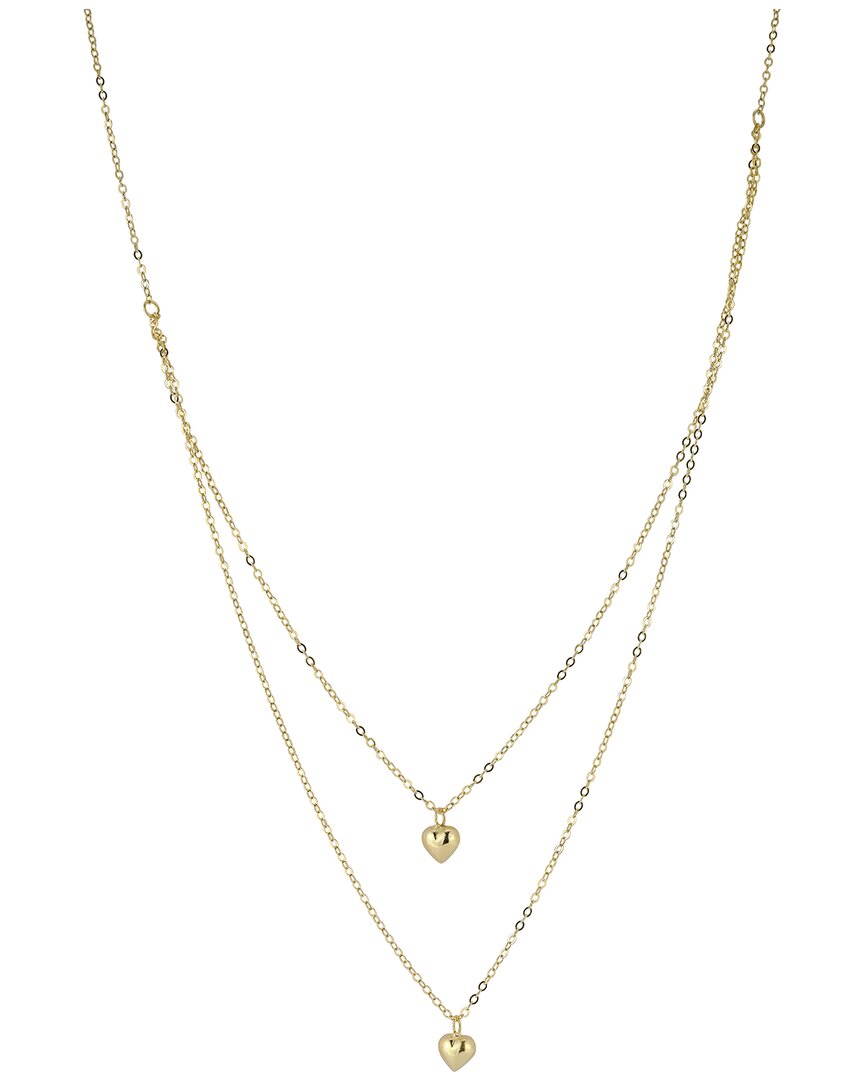 Italian Gold Layered Heart Necklace